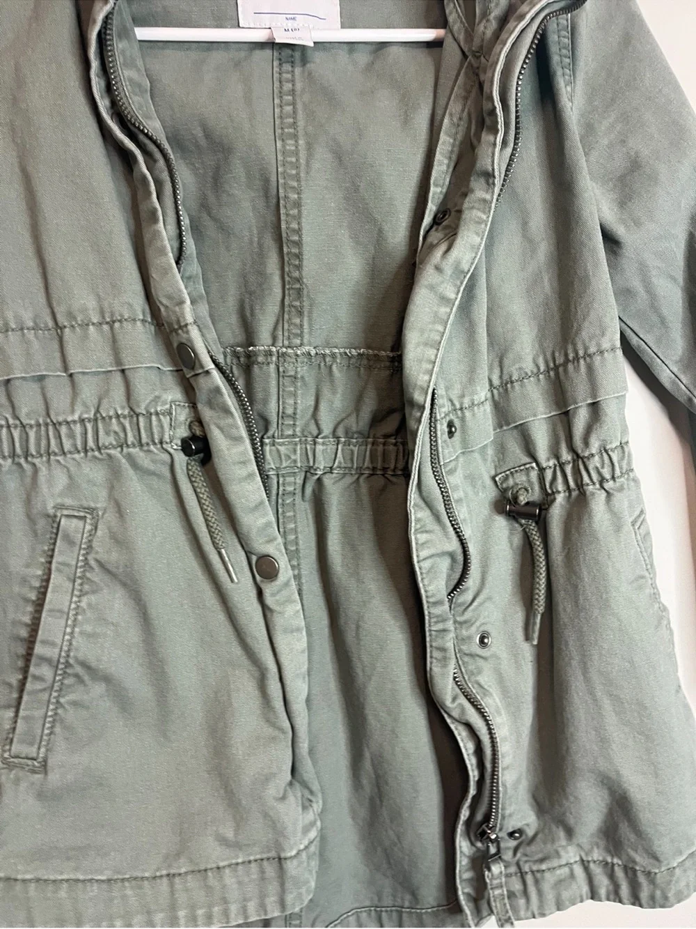 Old Navy Olive Green Utility Anorak Jacket medium 8 girls